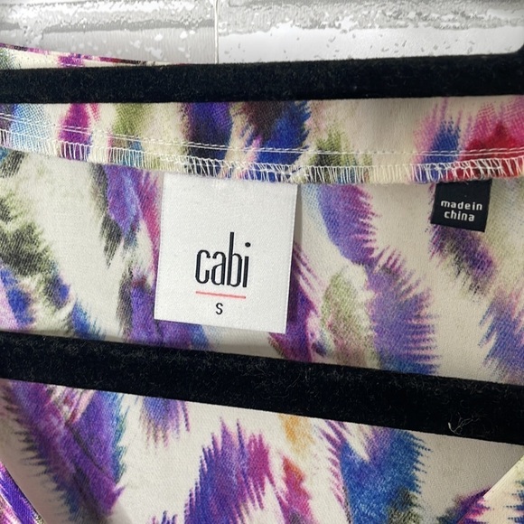 CAbi Plume Feather Print Blouse - Picture 6 of 12